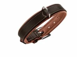 Hunter Hondenhalsband Canadian Up Zwart / Cognac -Huisdierbenodigdheden image 1241