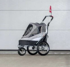 Innopet Hondenbuggy Sporty Dog Trailer Grijs/Zwart