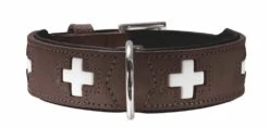 Hunter Hondenhalsband Swiss Bruin
