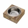 Pet-Joy Voerbak Of Drinkbak Bamboe Vierkant -Huisdierbenodigdheden image 2582
