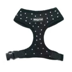 Wagytail Hondentuig Zwart Met Swarovski